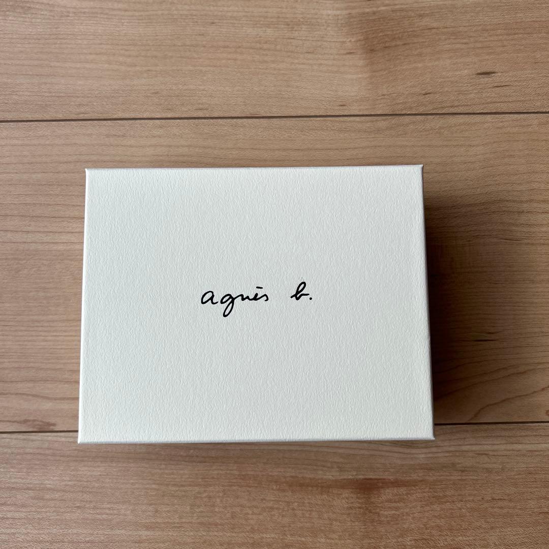 agnès b. ブラック三つ折り財布