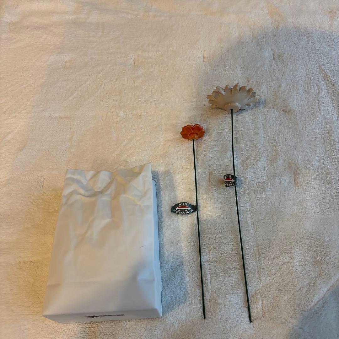 ニュークリンクルスーパーバッグ× kis keramia陶器の花