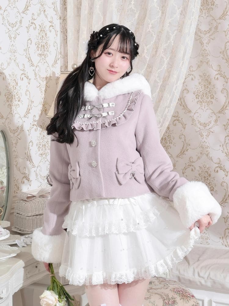 [NOEMIE]新品ヨークフリルドーリーショートコート