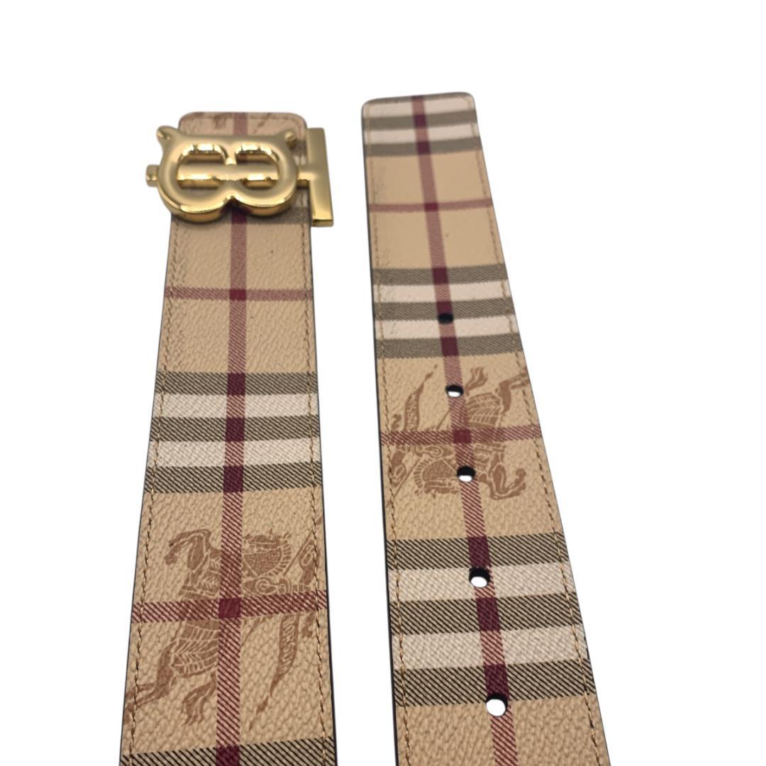 【穴あけパンチ】Burberry　バーバリー　　リバーシブル　96-106ｃｍ