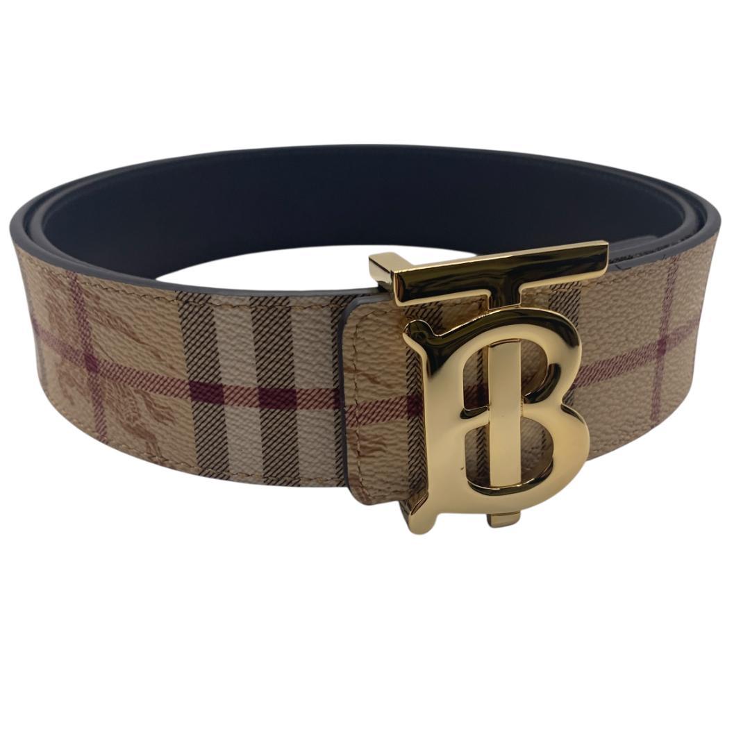 【穴あけパンチ】Burberry　バーバリー　　リバーシブル　96-106ｃｍ