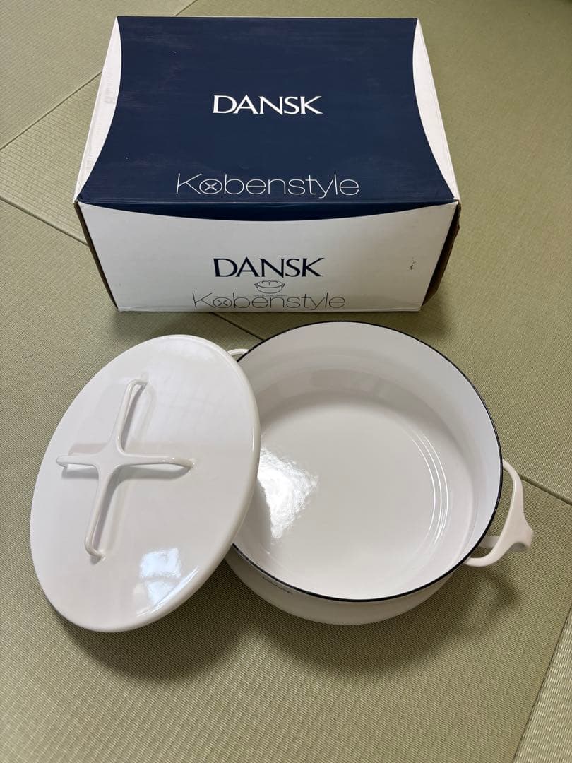 【新品未使用】DANSK ホーロー鍋 26cm 6Qt
