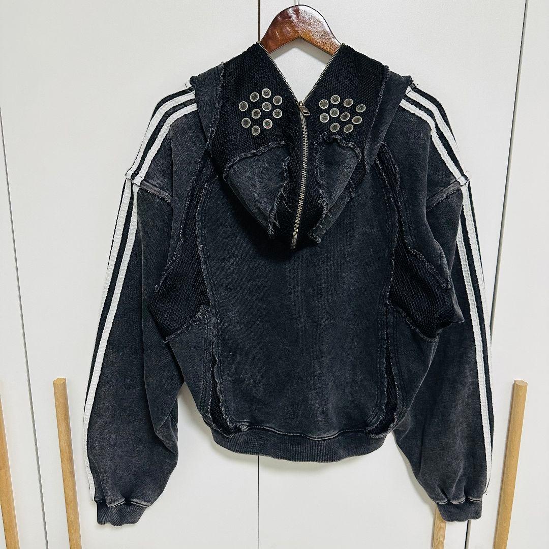 Thug club × adidas zipup パーカー ブラック