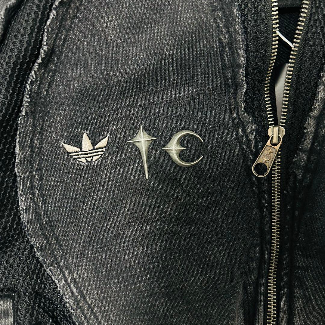 Thug club × adidas zipup パーカー ブラック