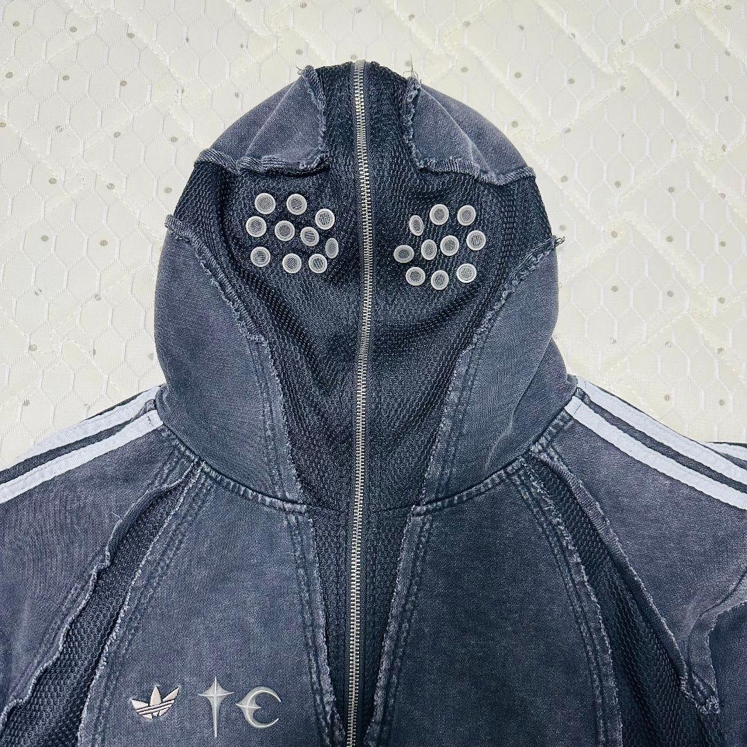 Thug club × adidas zipup パーカー ブラック