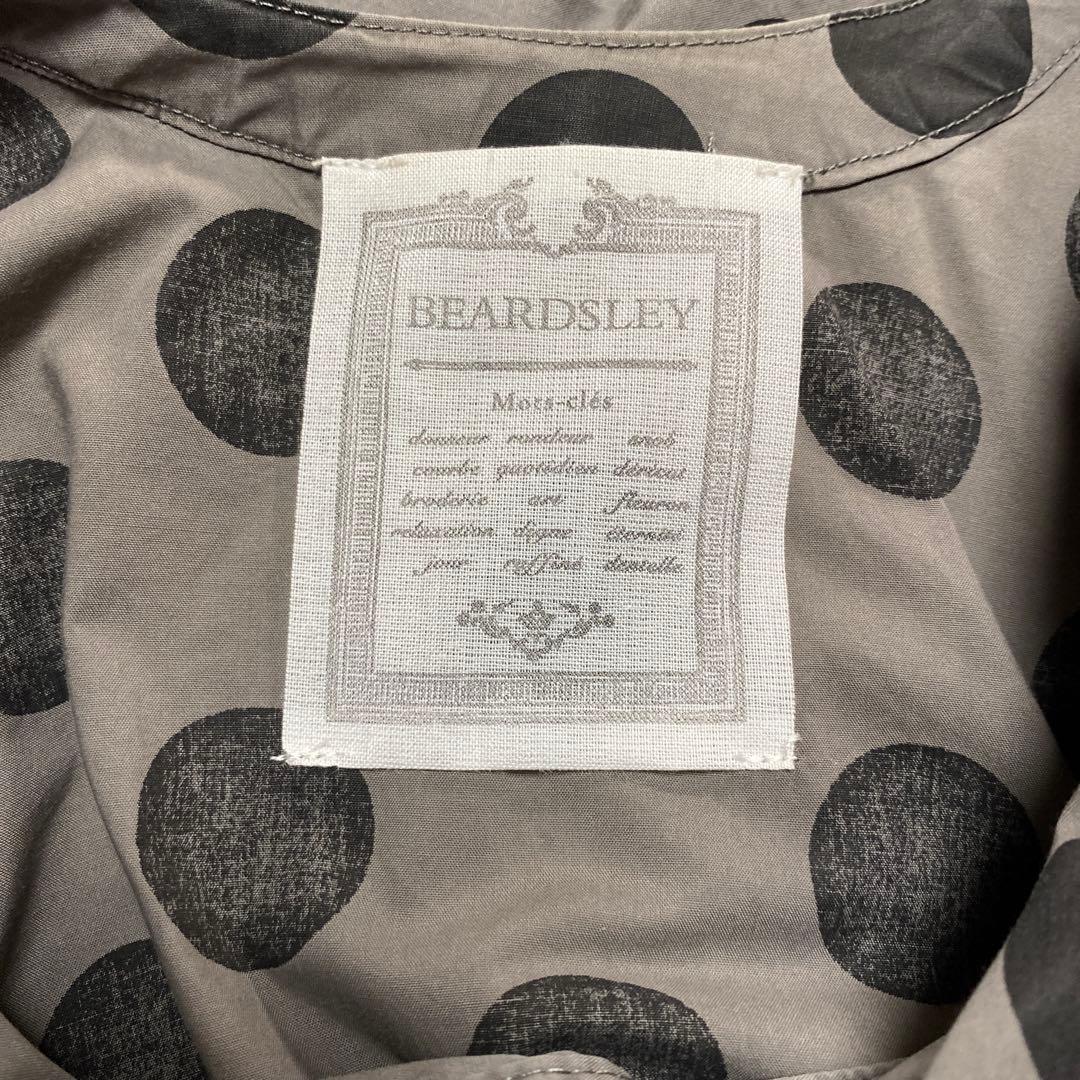 ☆美品❗️BEARDSLEYビアズリービッグドットシャツブラウスチュニック☆