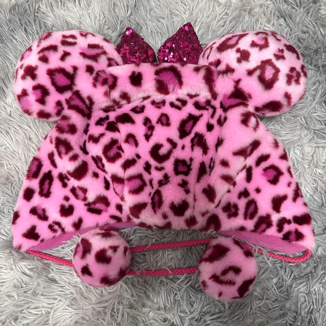 ディズニー ヒョウ柄ミニーちゃん ファンキャップ