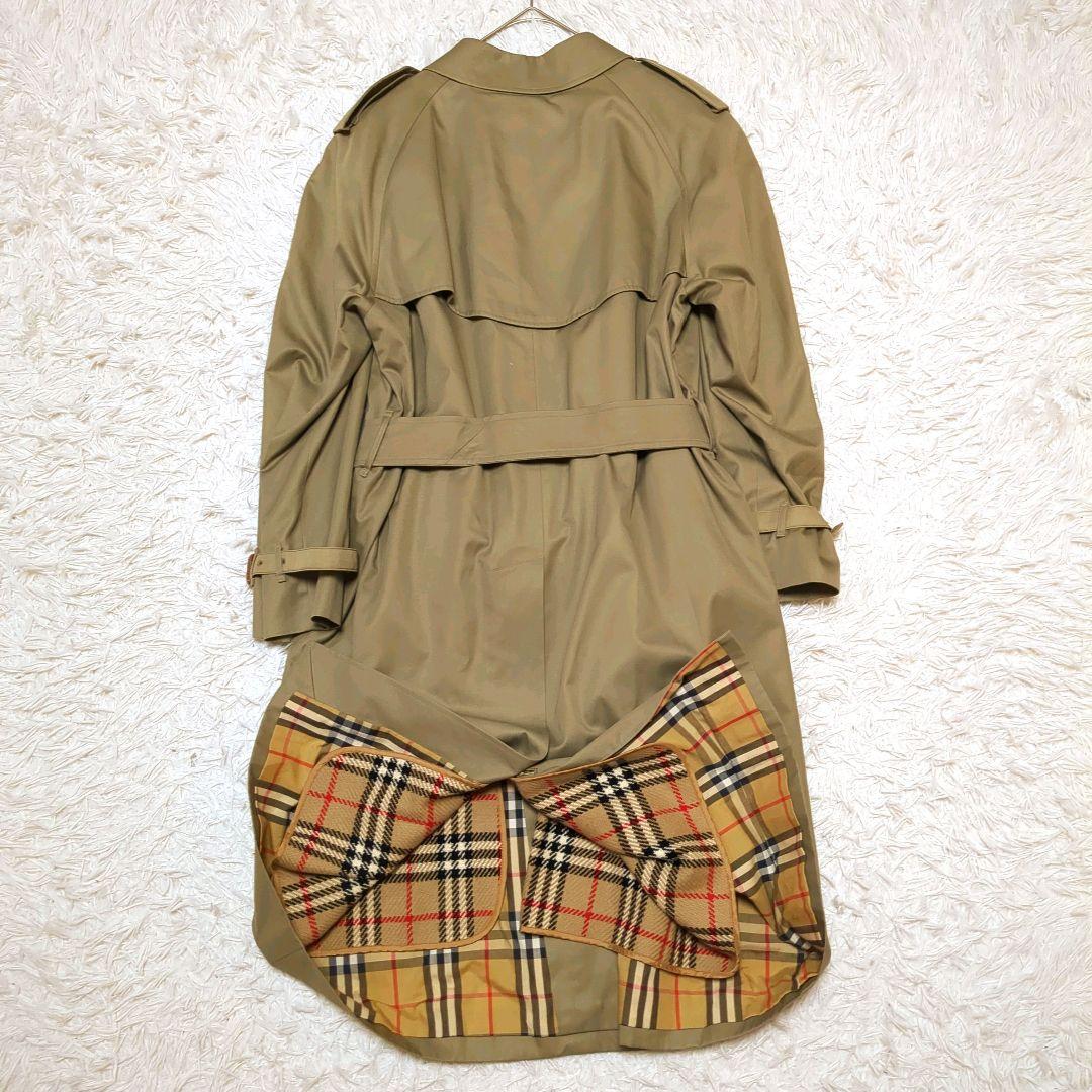 【美品】バーバリー☆マキシ丈　ライナー　ベルト付　ノバチェック　トレンチコート