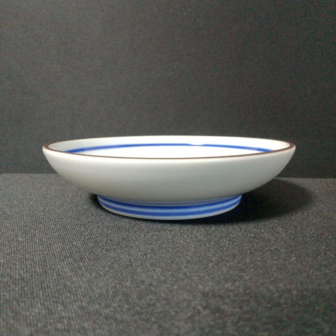 深川製磁 百年庵 深小皿揃 豆彩草葉文 絵変わり 約11cm 深皿 小皿 稀少