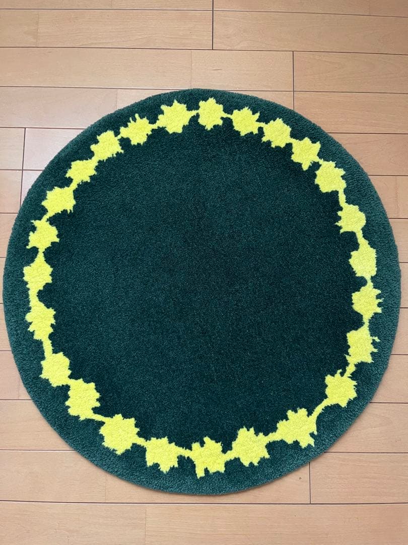ミナペルホネン tambourine ラグ　dark green