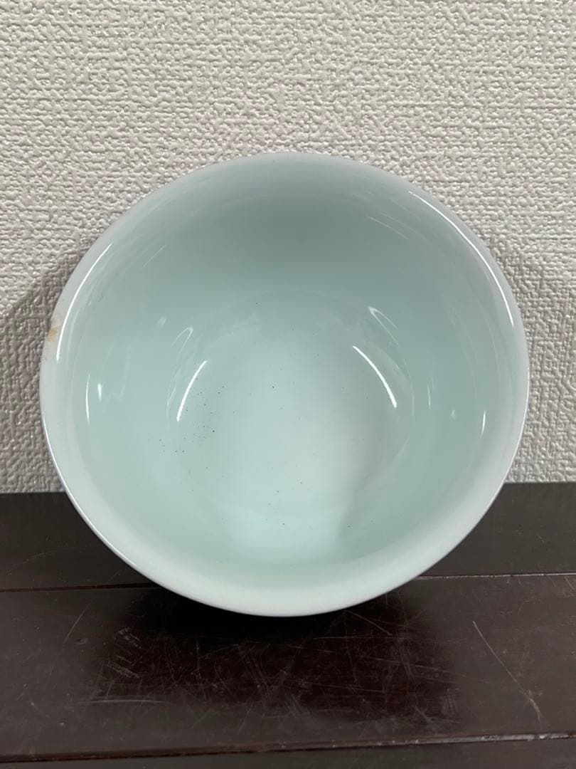 中国古美術/清時代茶碗【大清御膳房】在銘；XG022
