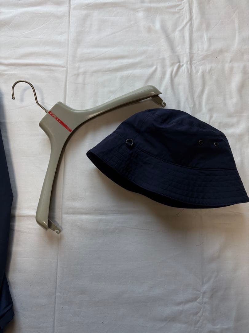 ジャケット・アウター prada nylon trench coat (46) navy