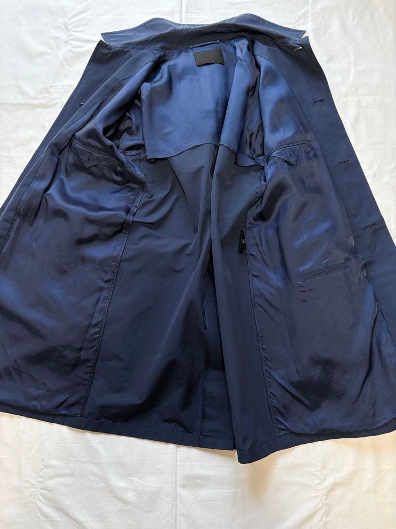 ジャケット・アウター prada nylon trench coat (46) navy