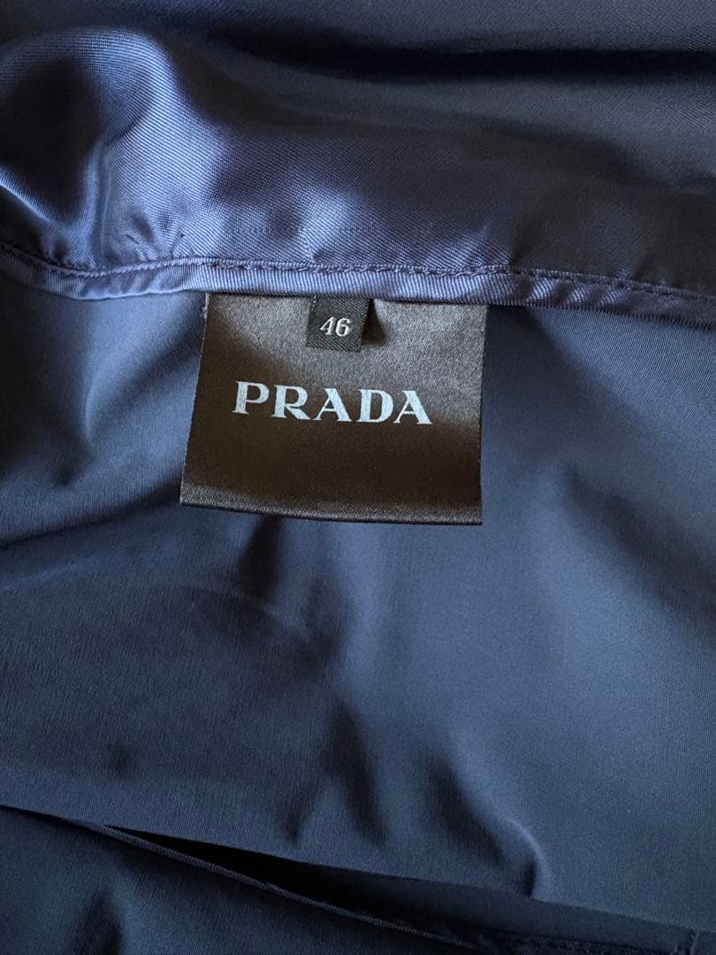 ジャケット・アウター prada nylon trench coat (46) navy