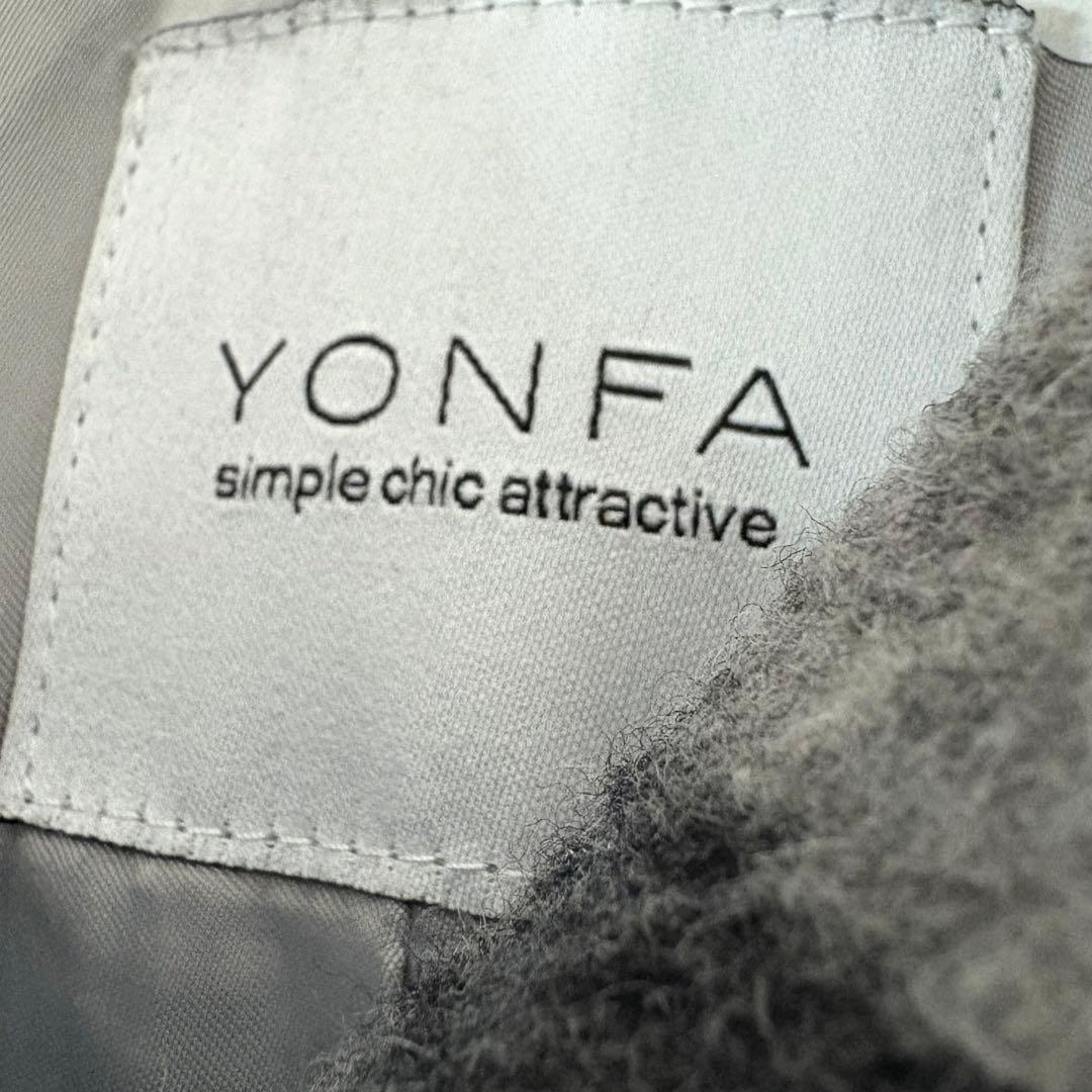 ケ*ン様 YONFA 　ヨンファ✨ウールリバーコート　フーテッドリバーコート　チ