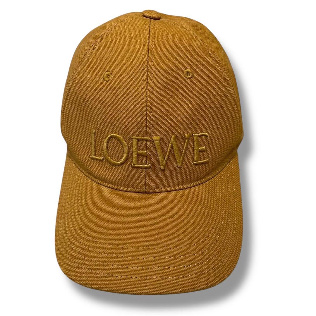 【新品】LOEWE ロエベ ベースボールキャップ コットン キャンバス 刺繍ロゴ