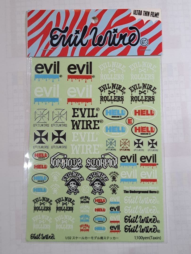 最終値下げ 絶版 ミニ四駆　Evilwire イービルワイヤーステッカーセット