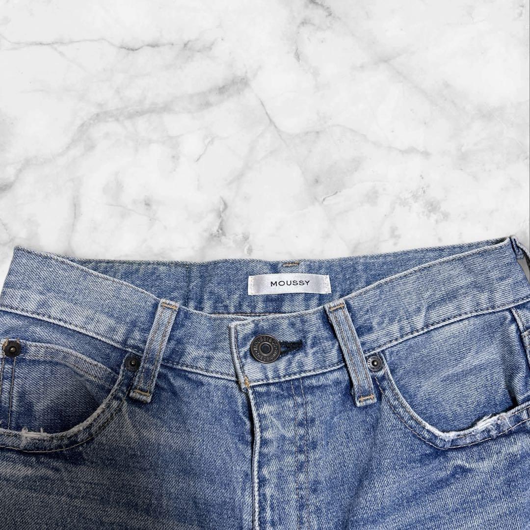 大人気✨moussy MVS FLARE フレアデニムパンツ 27 BLUE