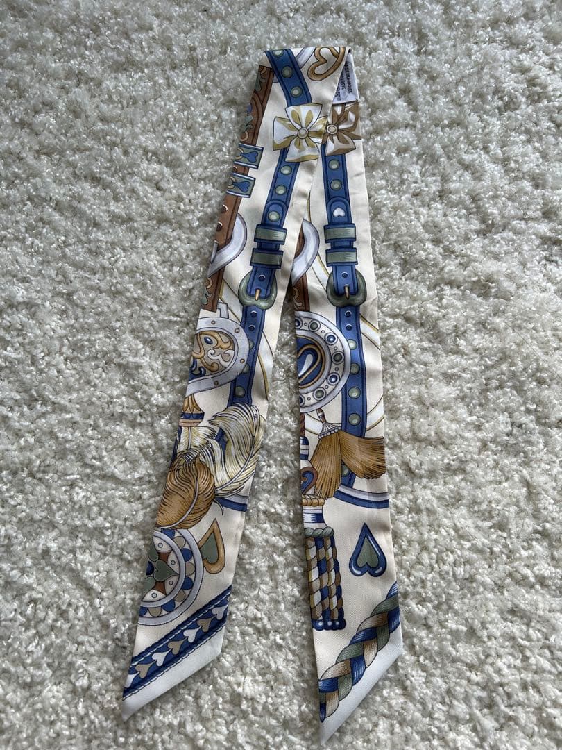 エルメス　ツイリー　白