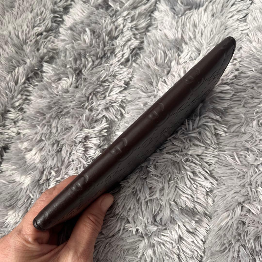 GUCCI✨シマ　お札入れ　カードケース　ダークブラウン　メンズ