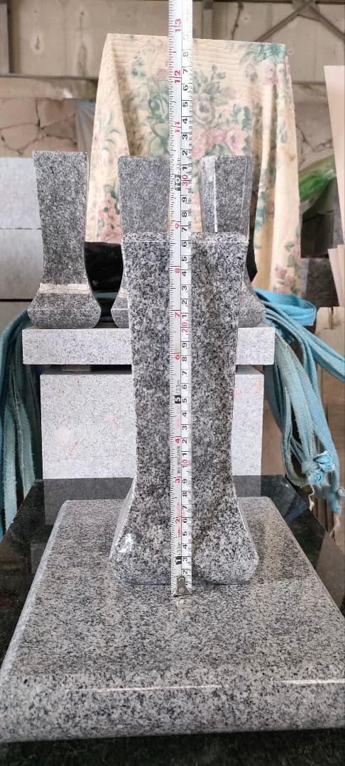 庵治石　一輪挿し④　香川県国内産　インテリア