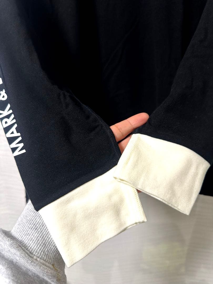 MARK & LONA 長袖カットソー ブラック/ホワイト　新品　今週まで‼️