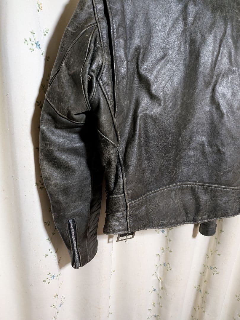 80s'90s　Schottショット　ダブルライダースジャケット36　USA
