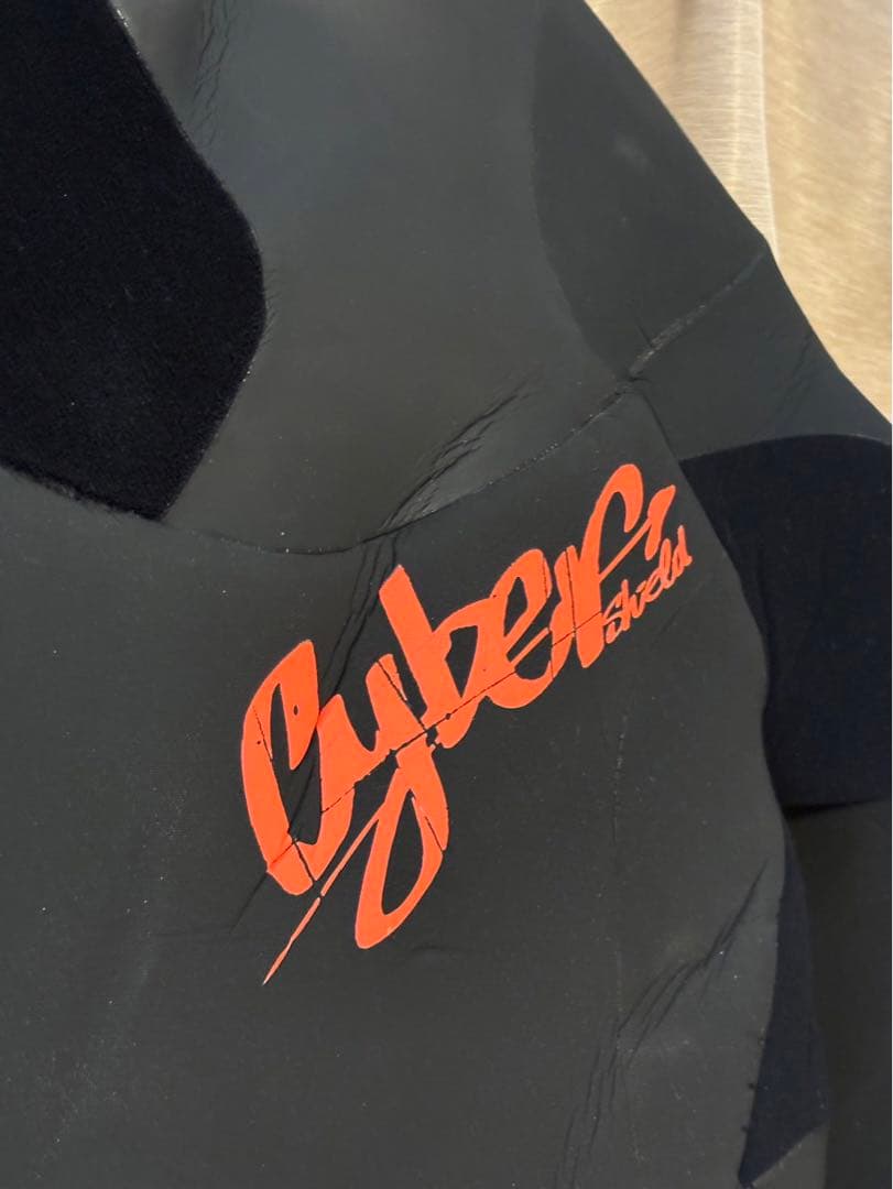 【即納】Cyber フルスーツ ウェットスーツ 黒/オレンジ