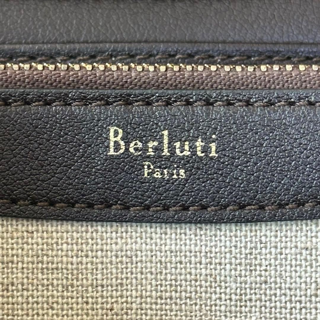 希少✨Berluti イタウバ トワル マルブフ カリグラフィ　長財布