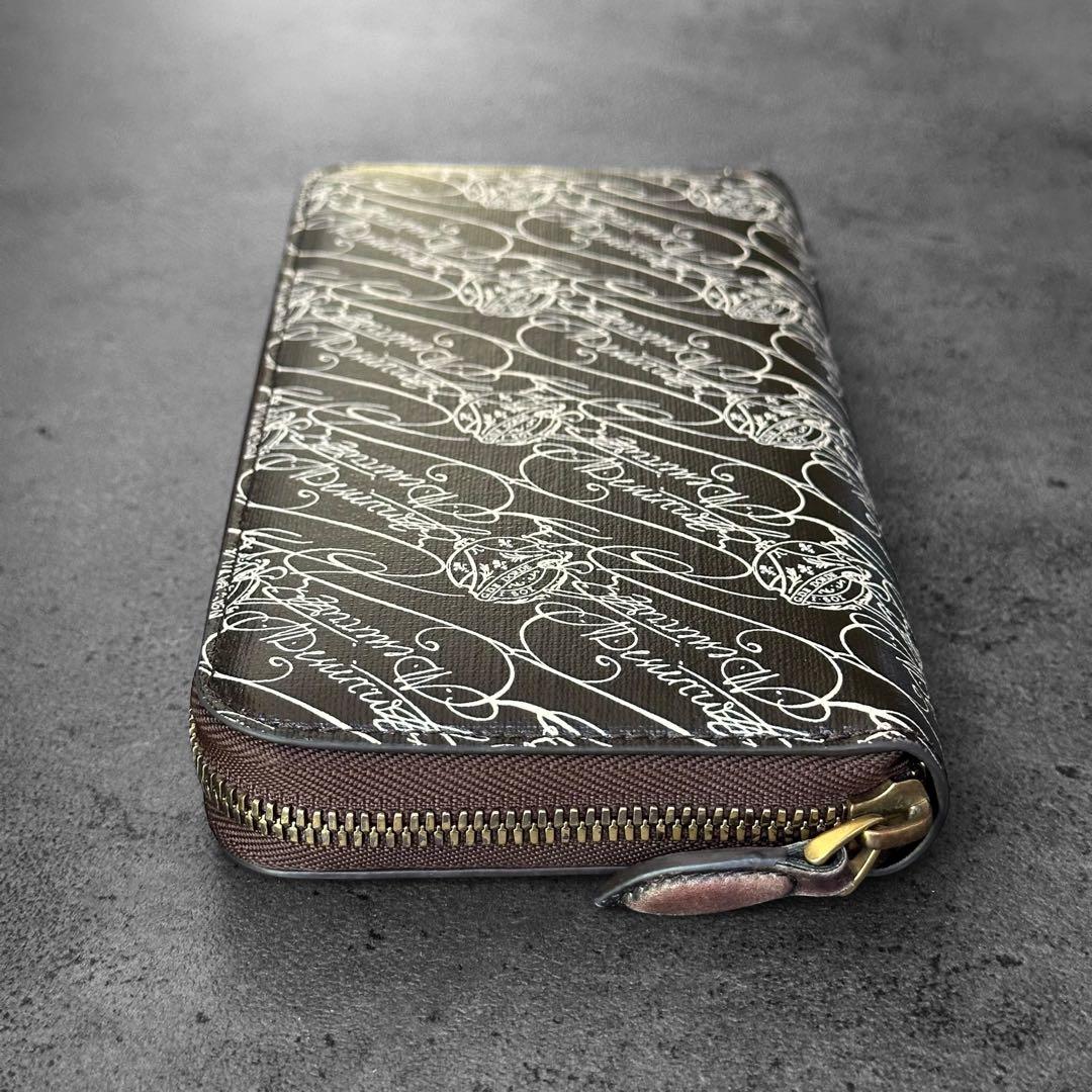 希少✨Berluti イタウバ トワル マルブフ カリグラフィ　長財布