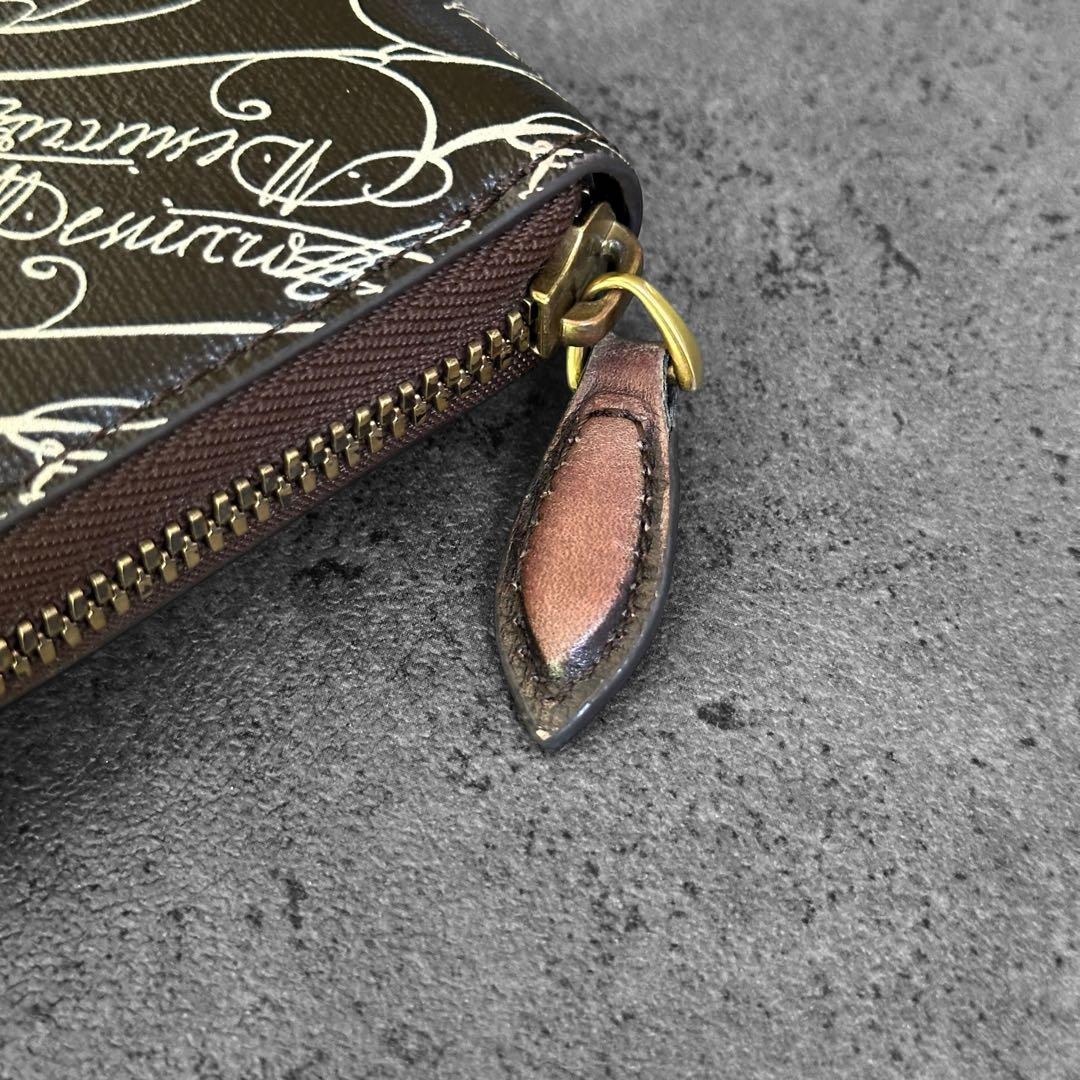 希少✨Berluti イタウバ トワル マルブフ カリグラフィ　長財布