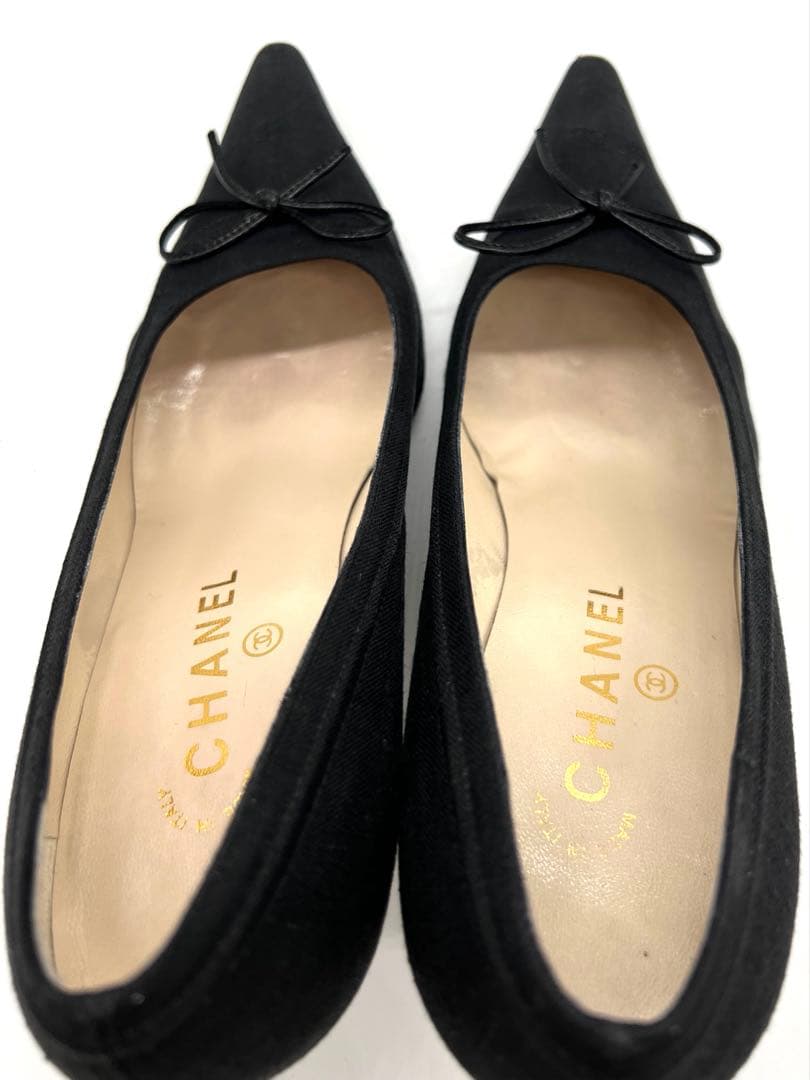 ✨良品✨　CHANEL シャネル　ハイヒールパンプス　ココマーク　リボン