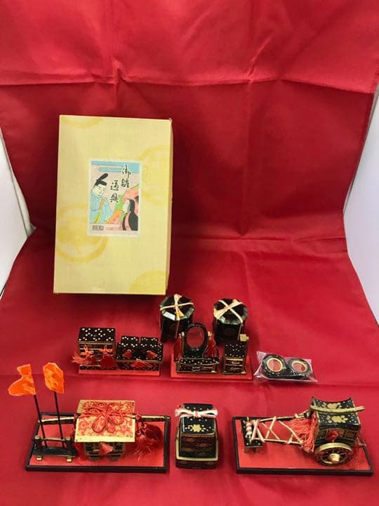 お雛様　お道具セット　貝桶付き　15号　雛人形お道具