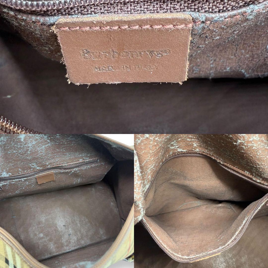 BURBERRYS バーバリー ボストンバッグ ノバチェック シャドーホース