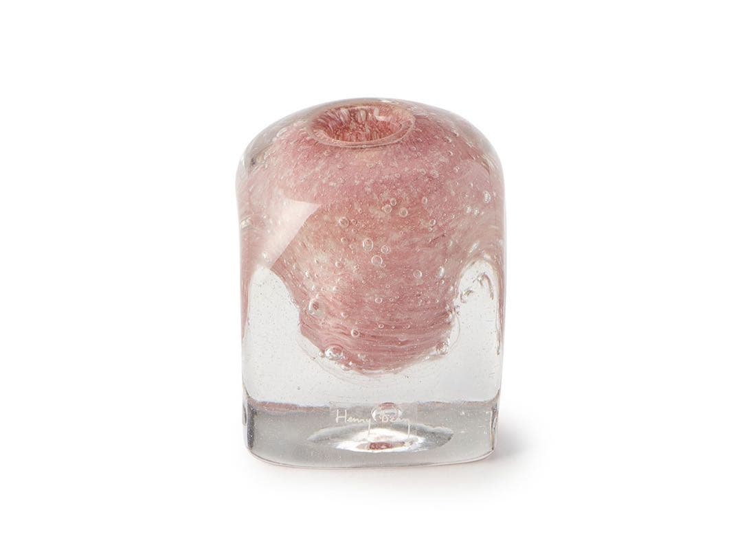 【⭐️稀少】赤紫色のガラス花瓶　ヘンリーディーン　ワインレッド