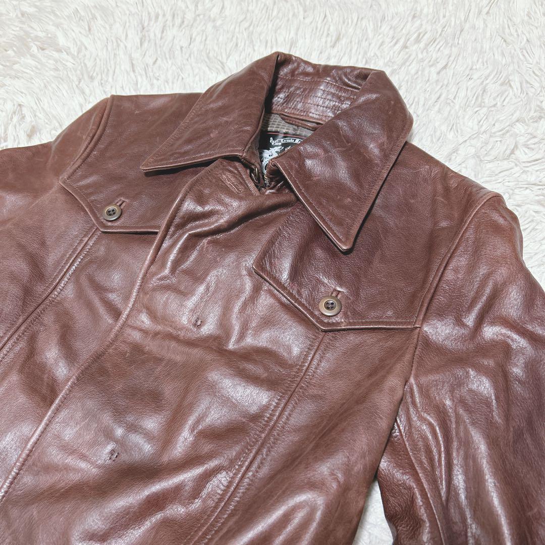 美品✨希少TORNADO MART バッファロー　本革　トレンチコート　サイズL