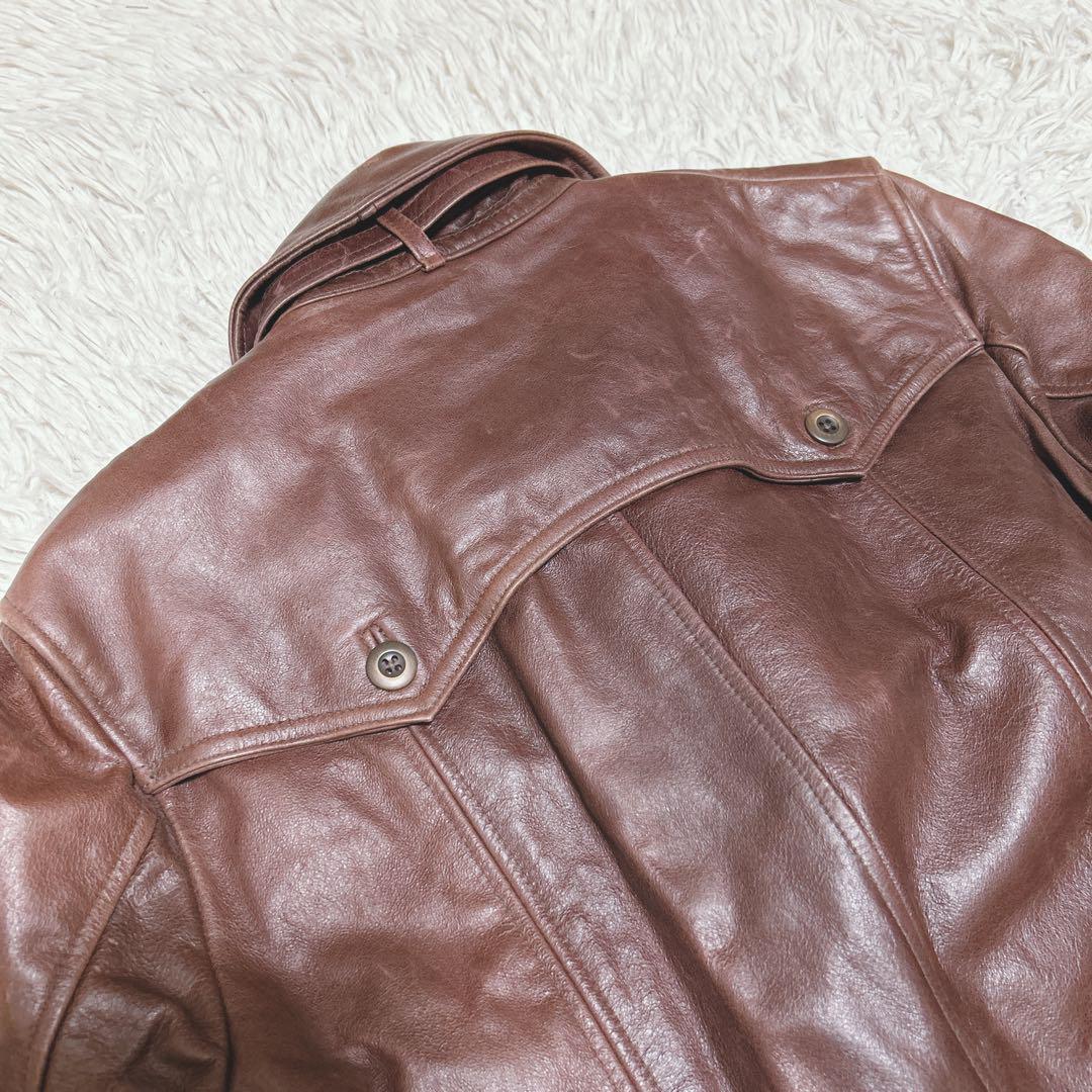 美品✨希少TORNADO MART バッファロー　本革　トレンチコート　サイズL