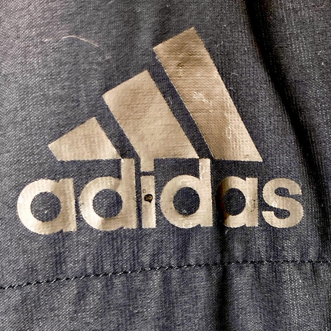 アディダス　フルジップコート　ロング丈スリーストライプス　黒　100　280