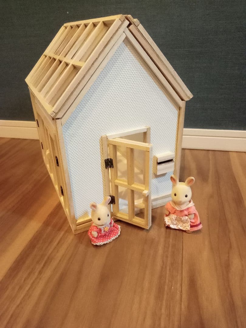 組み立て式　ドールハウス　ケース　ハンドメイド