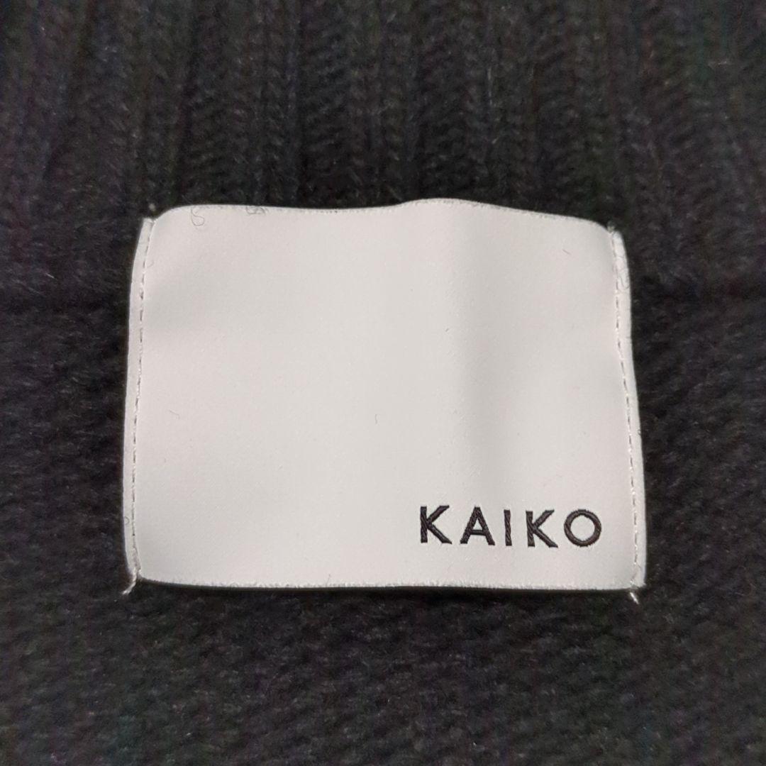 KAIKO♦23AW ウール ドライバーズニット KAIKO-23-027 黒1