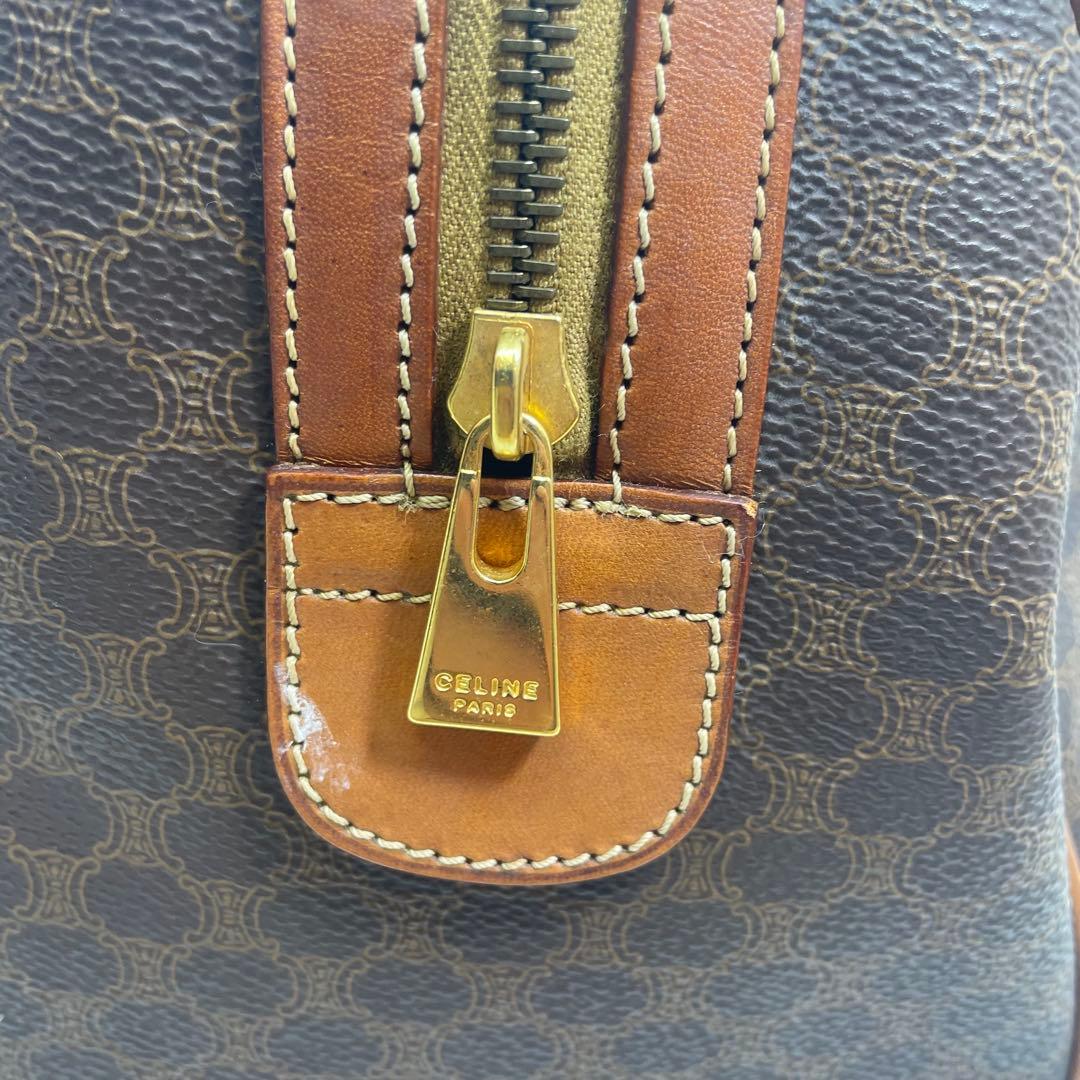 【美品】セリーヌ CELINE ボストンバッグ マカダム柄 PVC 30㎝