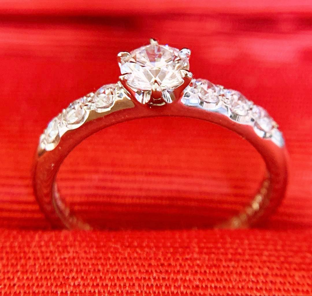 現行品❣️美品❗️MIKIMOTO❗️計0.562CT✨プラチナダイヤモンドリング