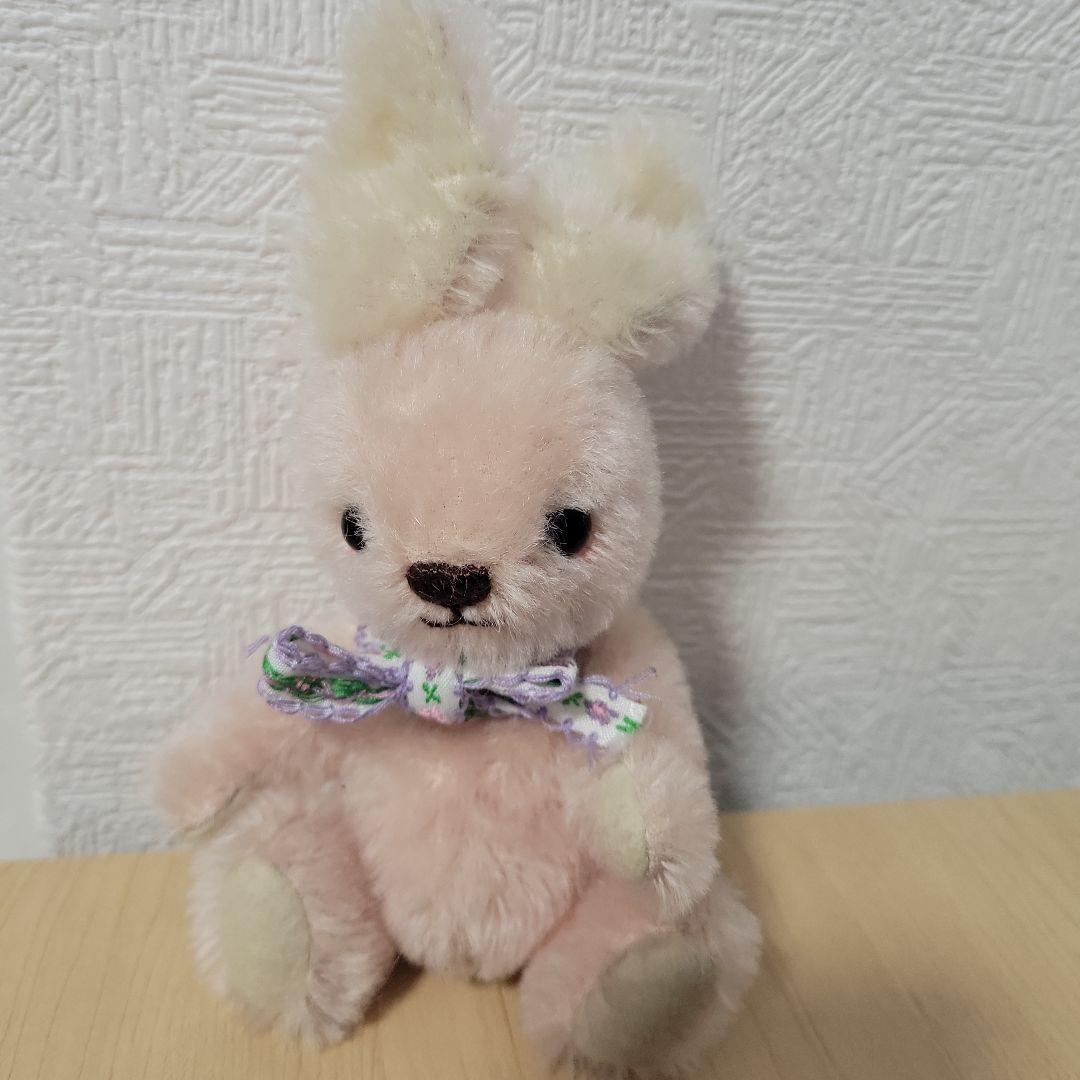 テディベア　ハンドメイドぬいぐるみ　アートドール　うさぎ
