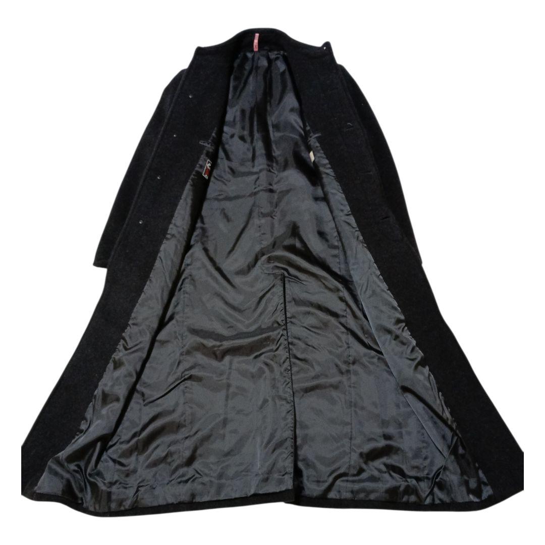 ARTIGIANO アルティジャーノ カシミヤ混 マキシ丈 比翼 ロング コート