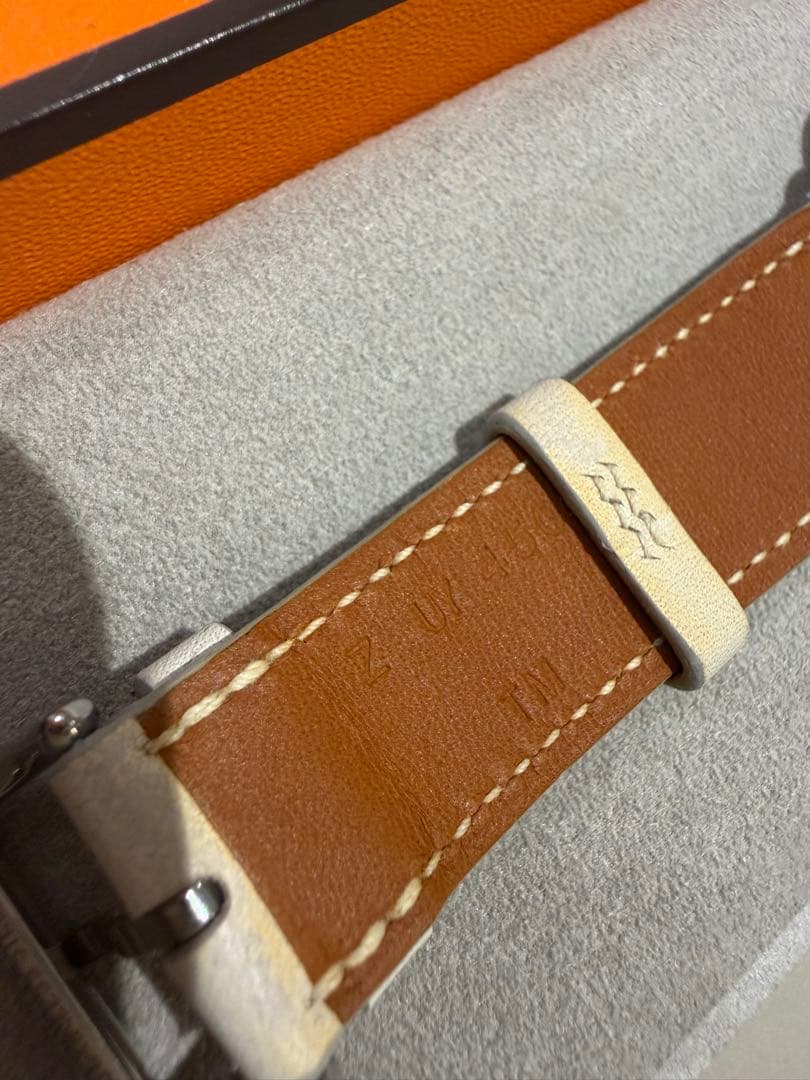 Apple Watch エルメス　ホワイト　レザー　バンド