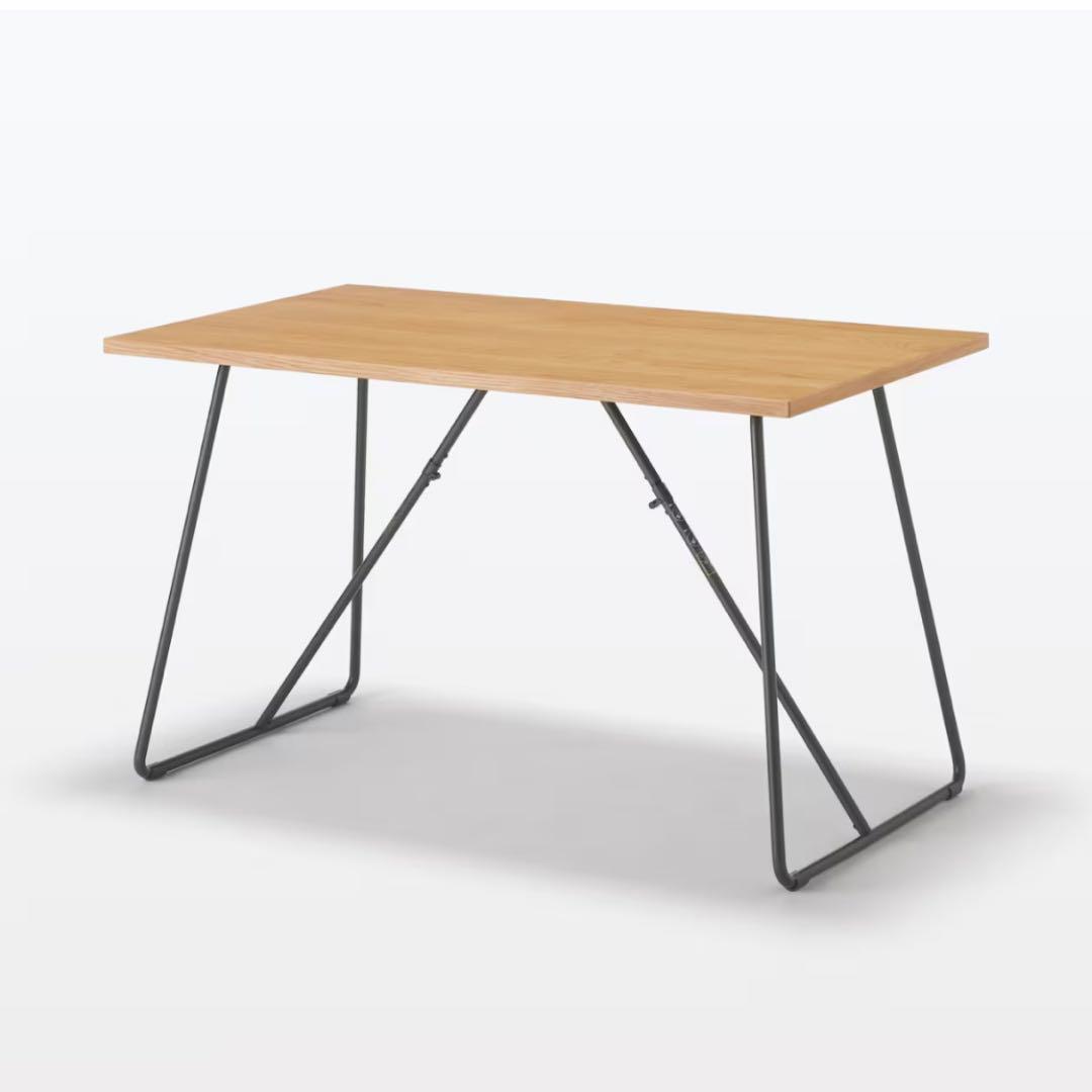 無印良品、木製折りたたみテーブル120cm