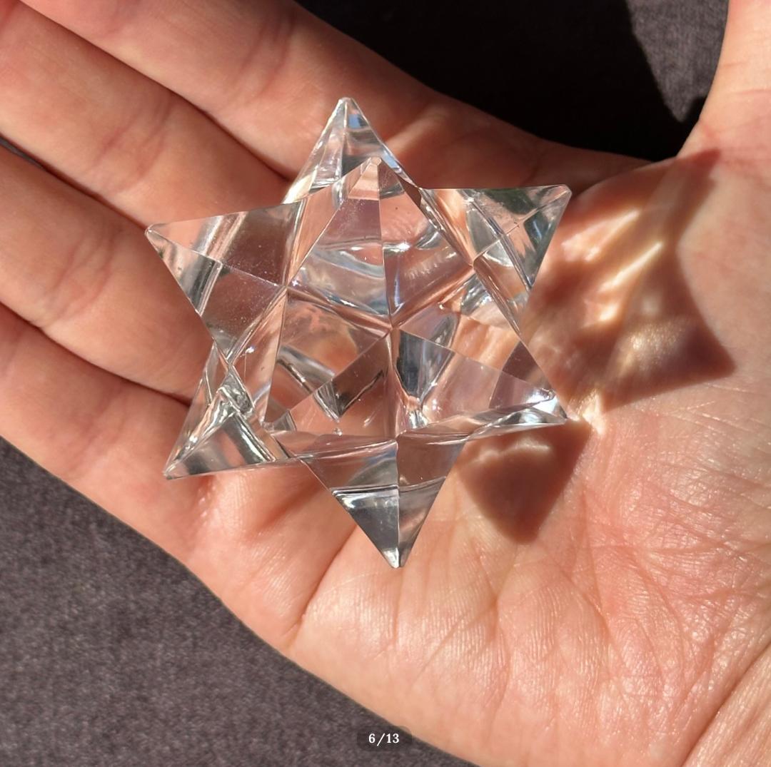 ガネーシュヒマール産【水晶】アステロイド マカバ スター 中 最高品質