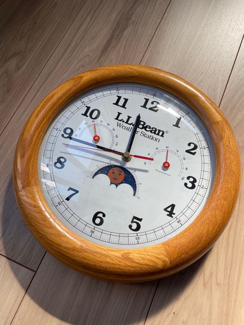 L.L.Bean Weather Station 木製天気時計