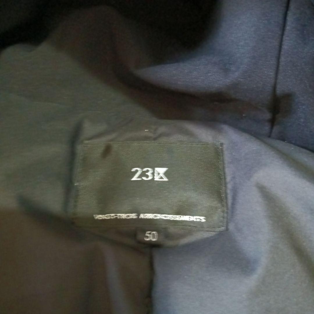 美品「23区」 50 大きいサイズ ダウンコート　ブラック 希少　レア　19号