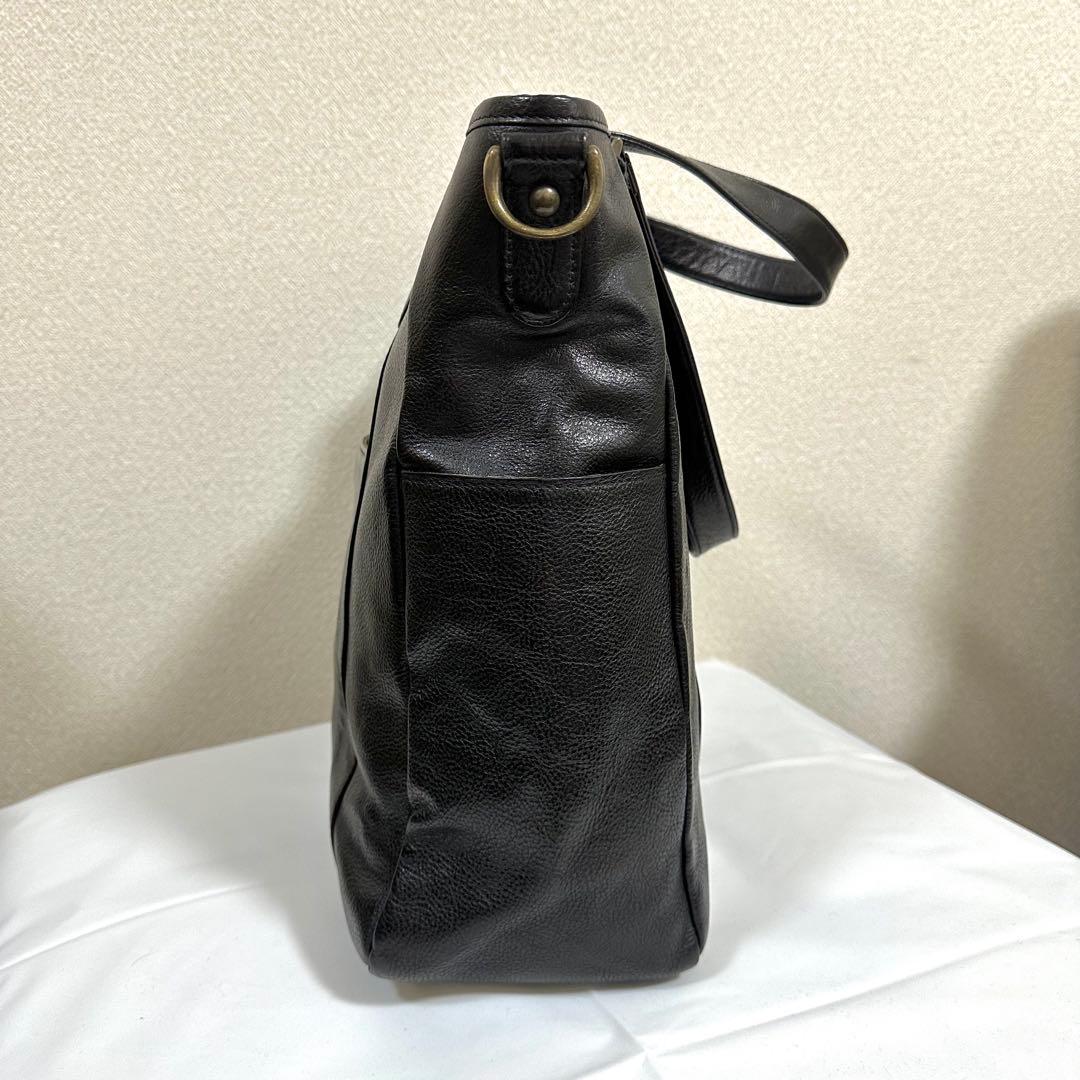 【美品】sot トートバッグ ZEBU レザー 2way ブラック A4収納可